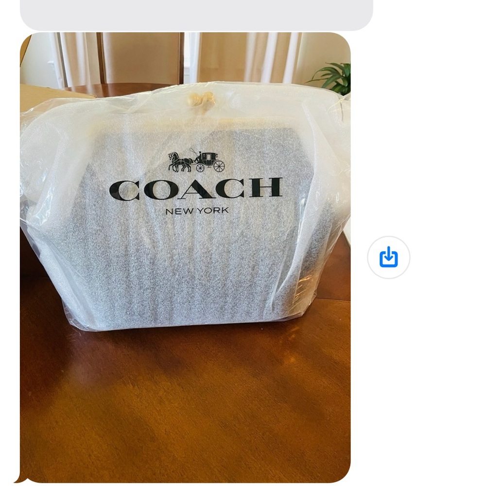 Coach Maple Brown Large Kisslock Frame Bag- BRAND NEW - Picture 5 of 6